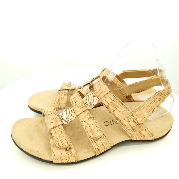 Vionic Amber Adjustable Strap Sandal 10 Tan/Brown - Picture 2 of 11